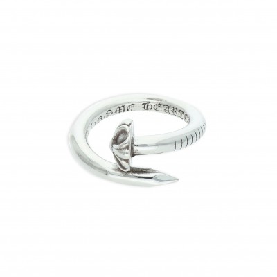 CHROME HEARTS NAIL CRSBALL CROSSBALL SILVER RING 